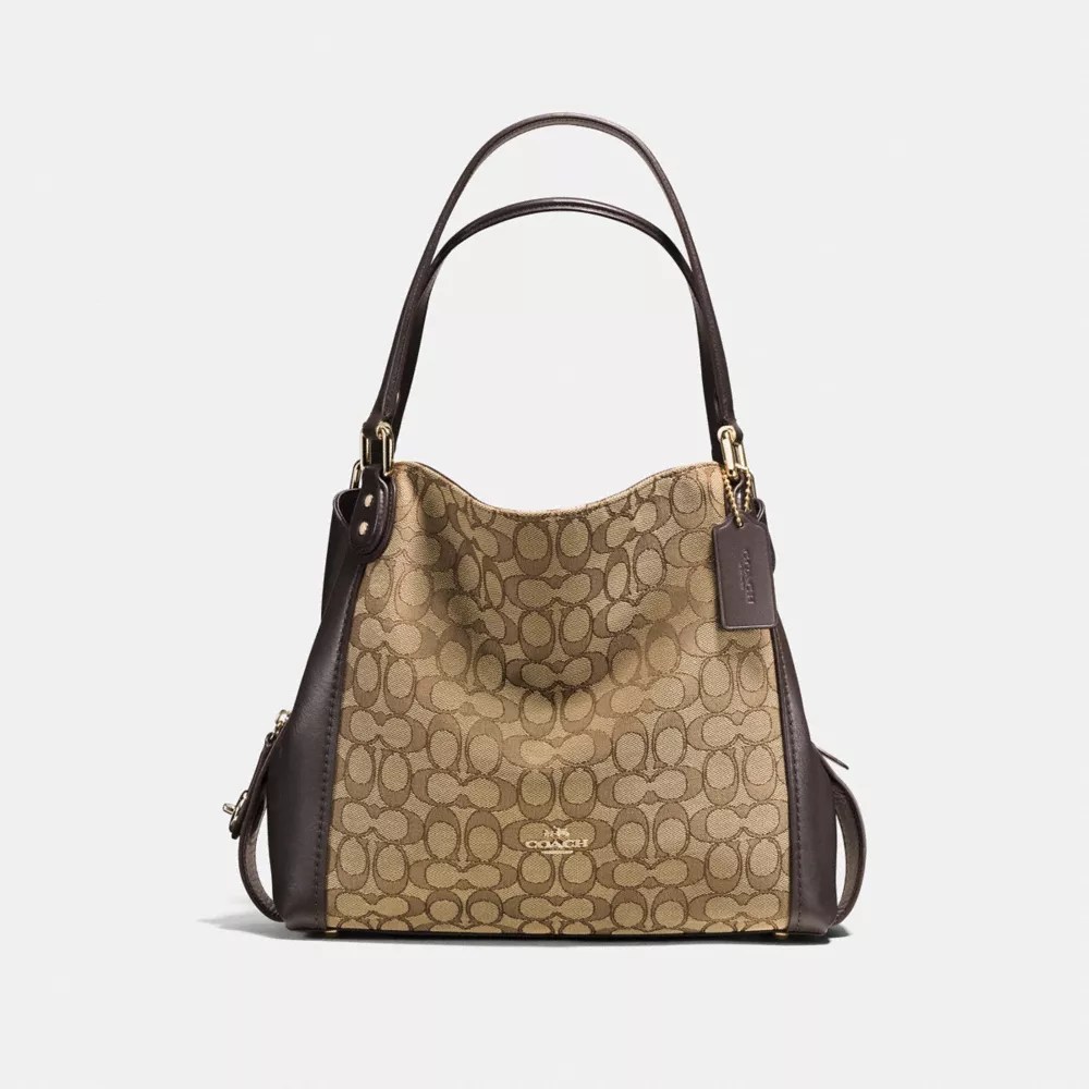 COACH® Outlet Edie Shoulder Bag 31 In Signature Jacquard