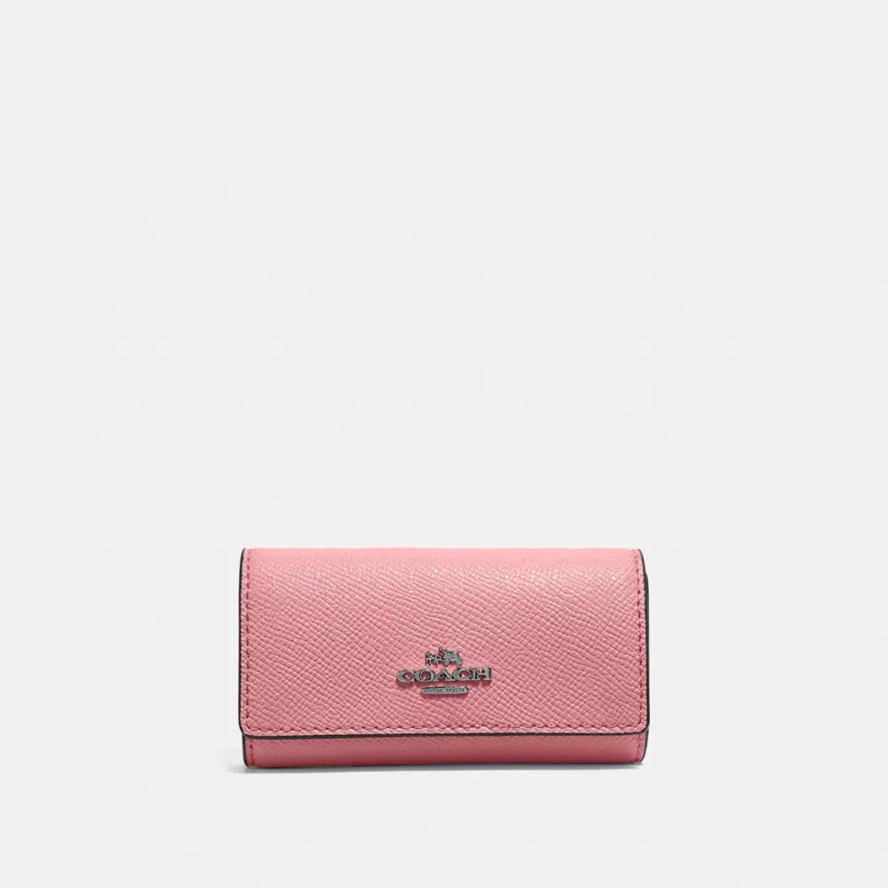 COACH® Six Ring Key Case In Signature Canvas, 53 OFF