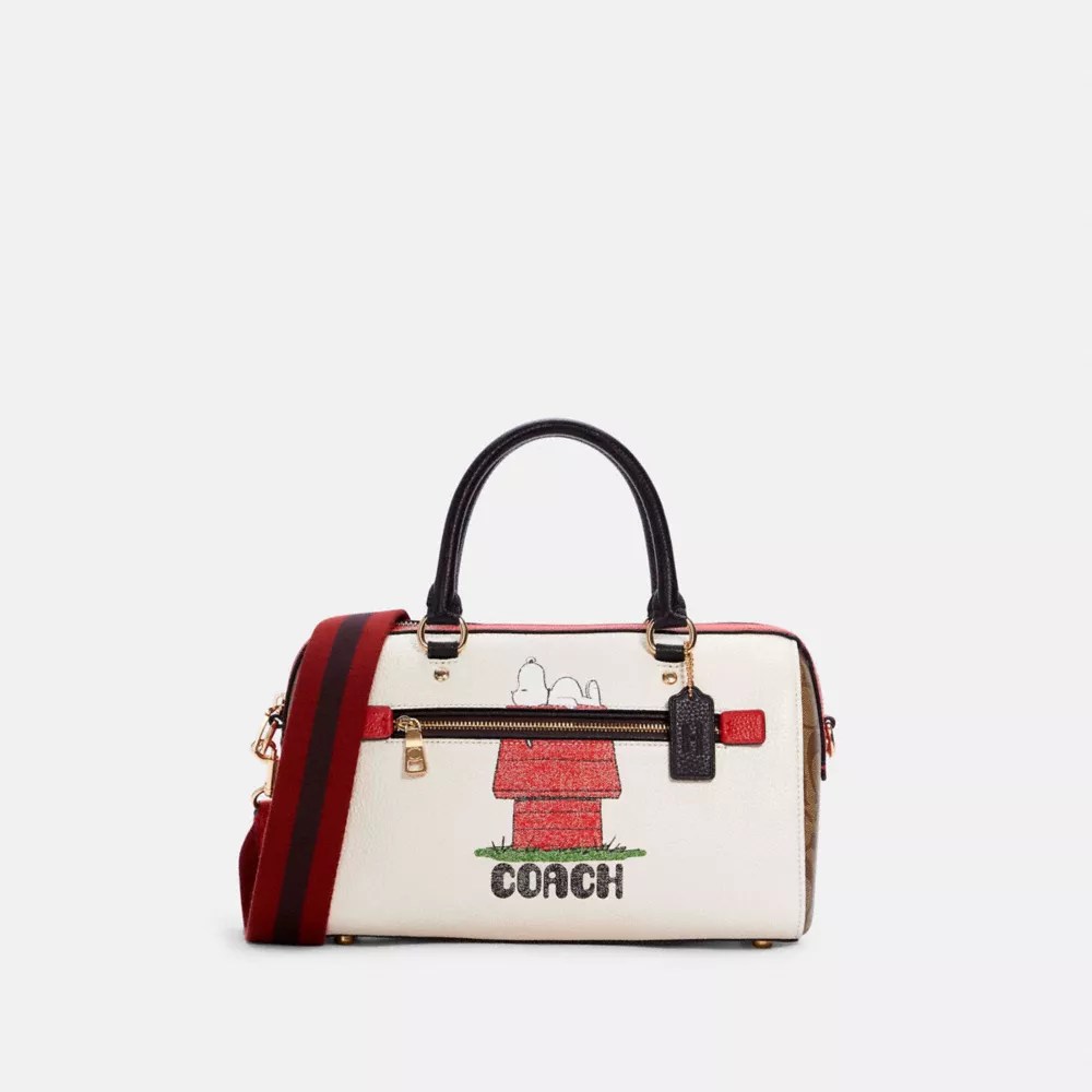COACH® Outlet COACH® Outlet Coach X Peanuts Rowan Satchel With Snoopy