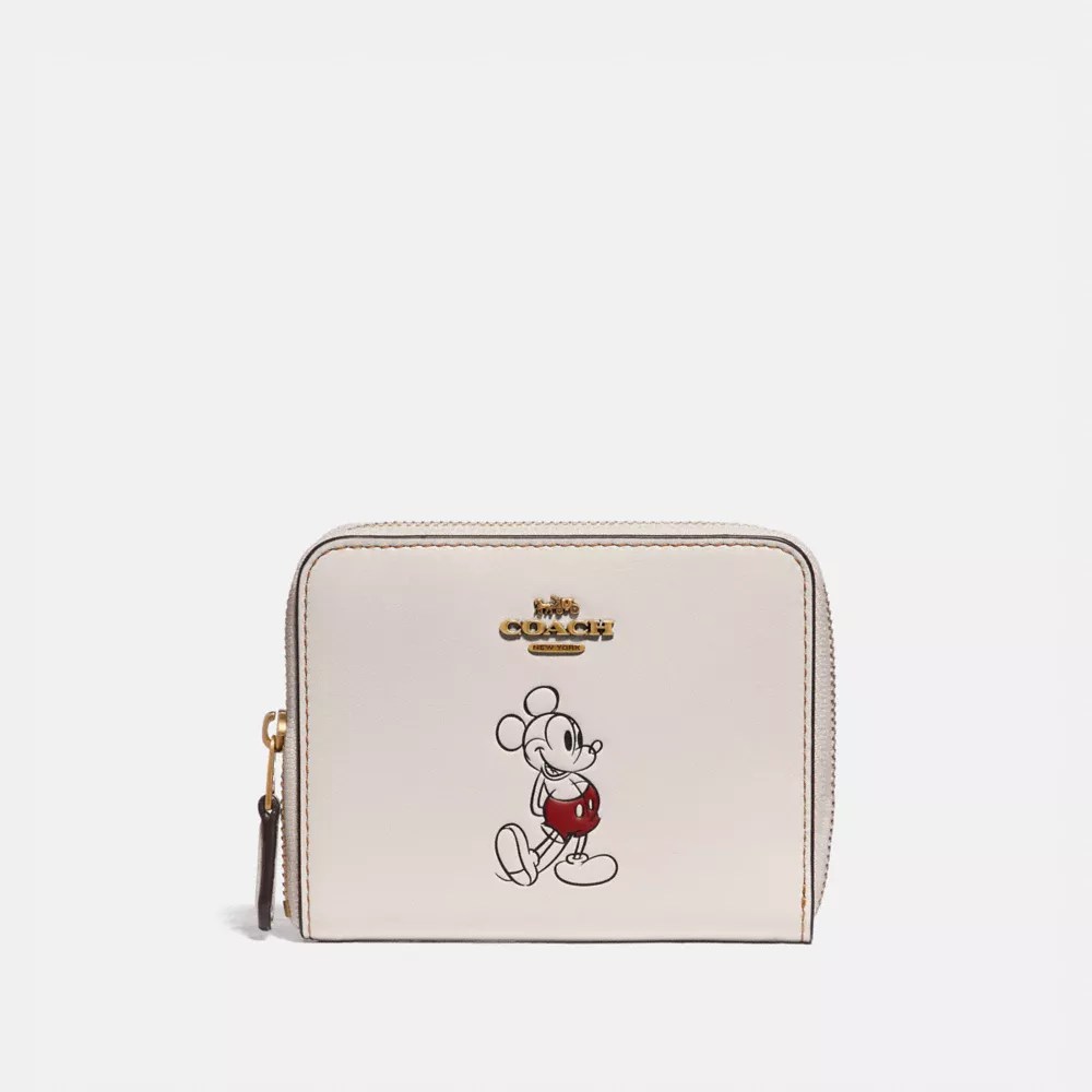COACH® Disney X Coach Small Zip Around Wallet With Disney Motif