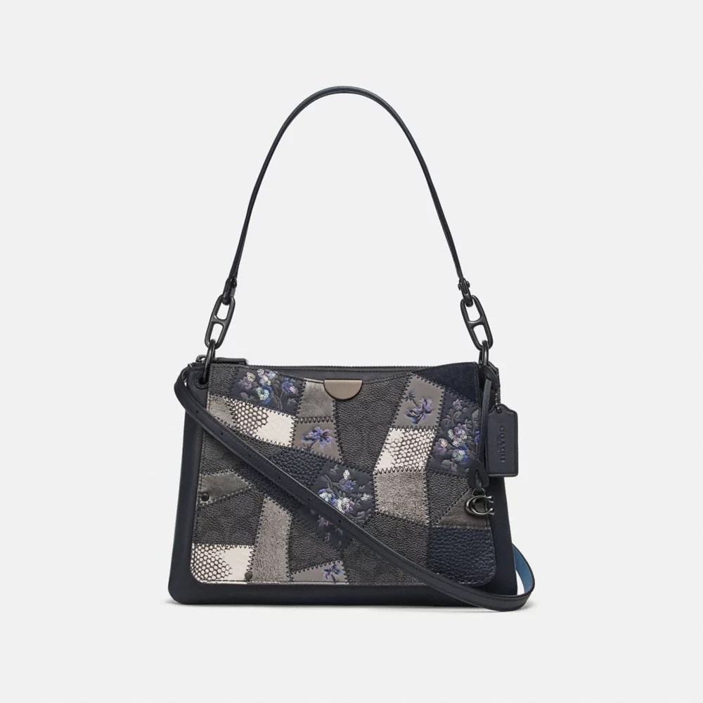 COACH® Outlet Dreamer Shoulder Bag In Signature Canvas Patchwork