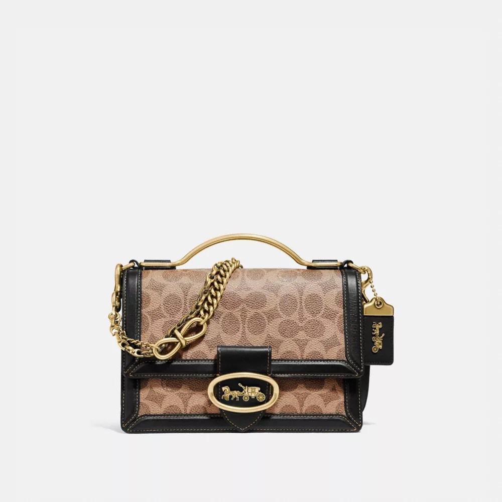 COACH® Outlet Riley Top Handle 22 In Signature Canvas
