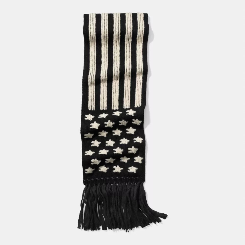 COACH® Rip And Repair Flag Scarf