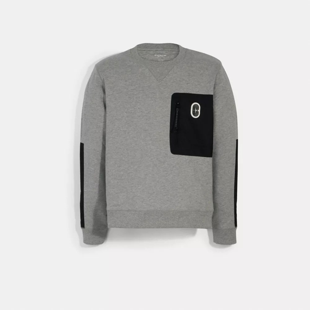 COACH® Mixed Media Sweatshirt
