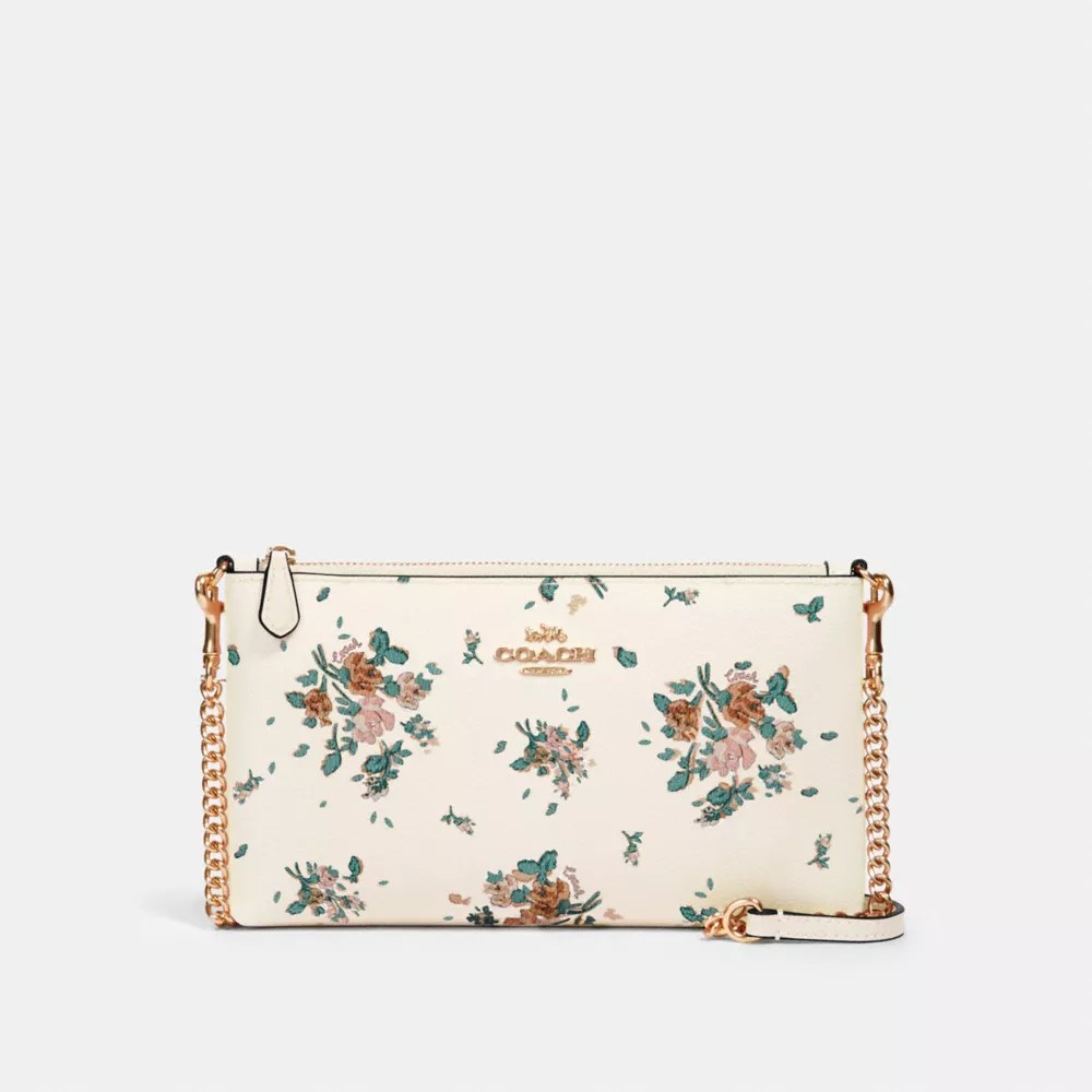 COACH® Outlet COACH® Outlet Zip Top Crossbody With Rose Bouquet Print