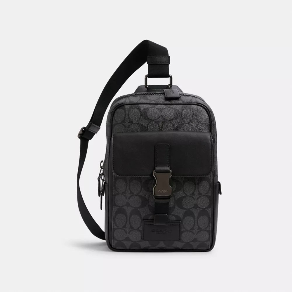 COACH® Outlet Track Pack In Signature Canvas