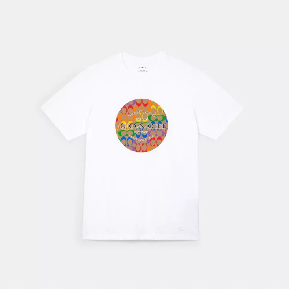 COACH® Rainbow Signature T Shirt