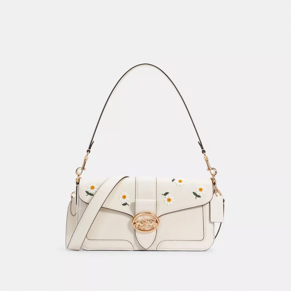 COACH® Outlet Shoulder Bag With Daisy Embroidery