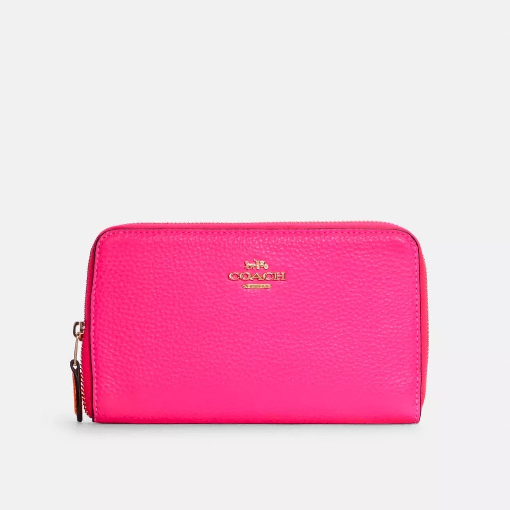 COACH® Outlet COACH® Outlet Medium Id Zip Wallet With Colorblock