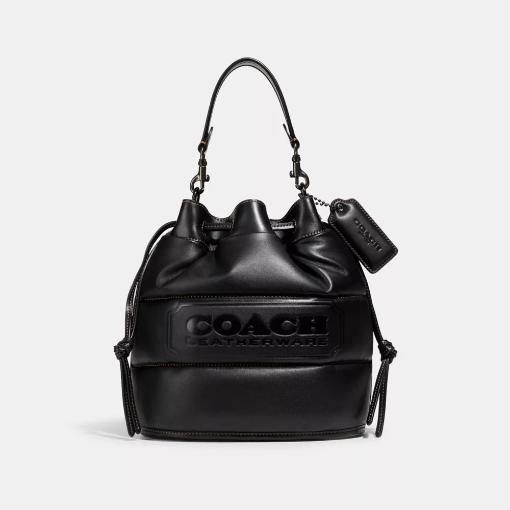 COACH® COACH® Field Bucket Bag With Quilting And Coach Badge