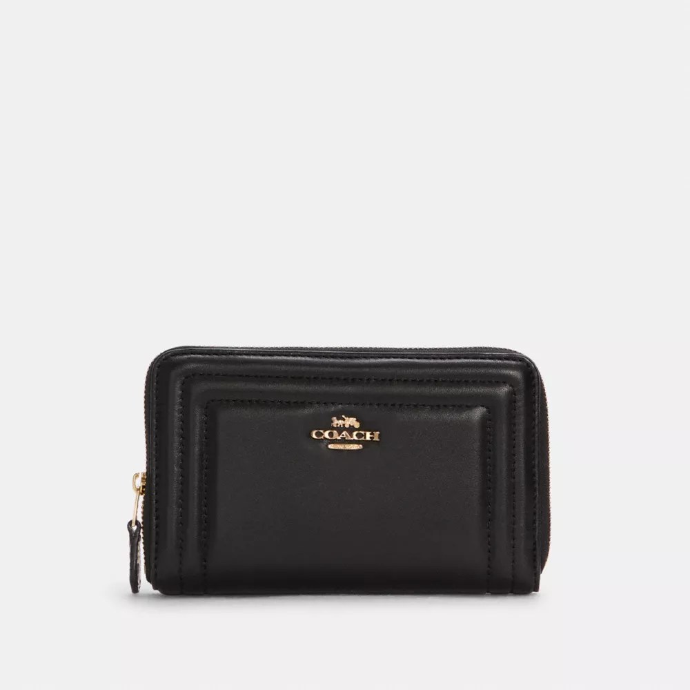 COACH® Outlet Medium Id Zip Wallet With Border Quilting