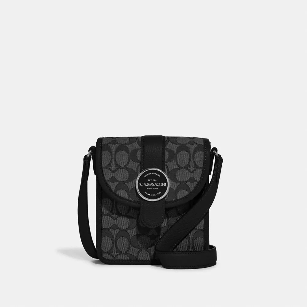COACH OUTLET® North/South Lonnie Crossbody In Signature Jacquard