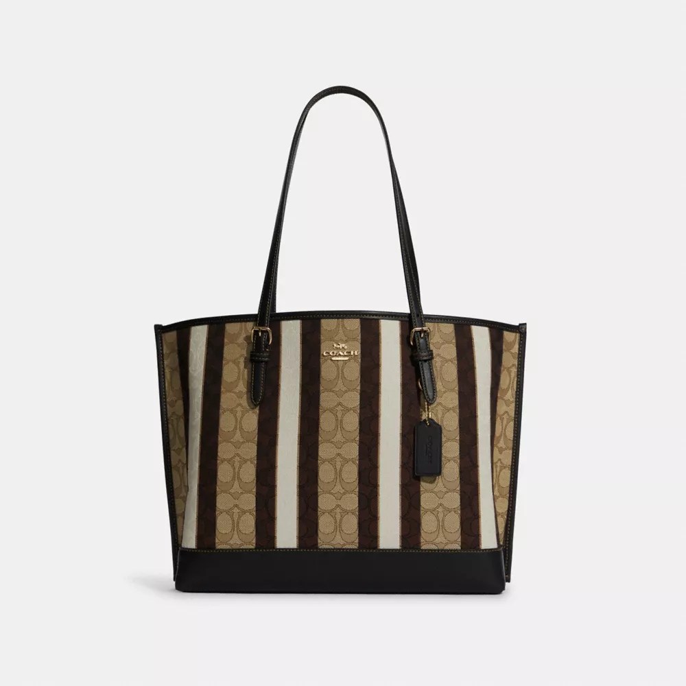 COACH OUTLET® Mollie Tote In Signature Jacquard With Stripes
