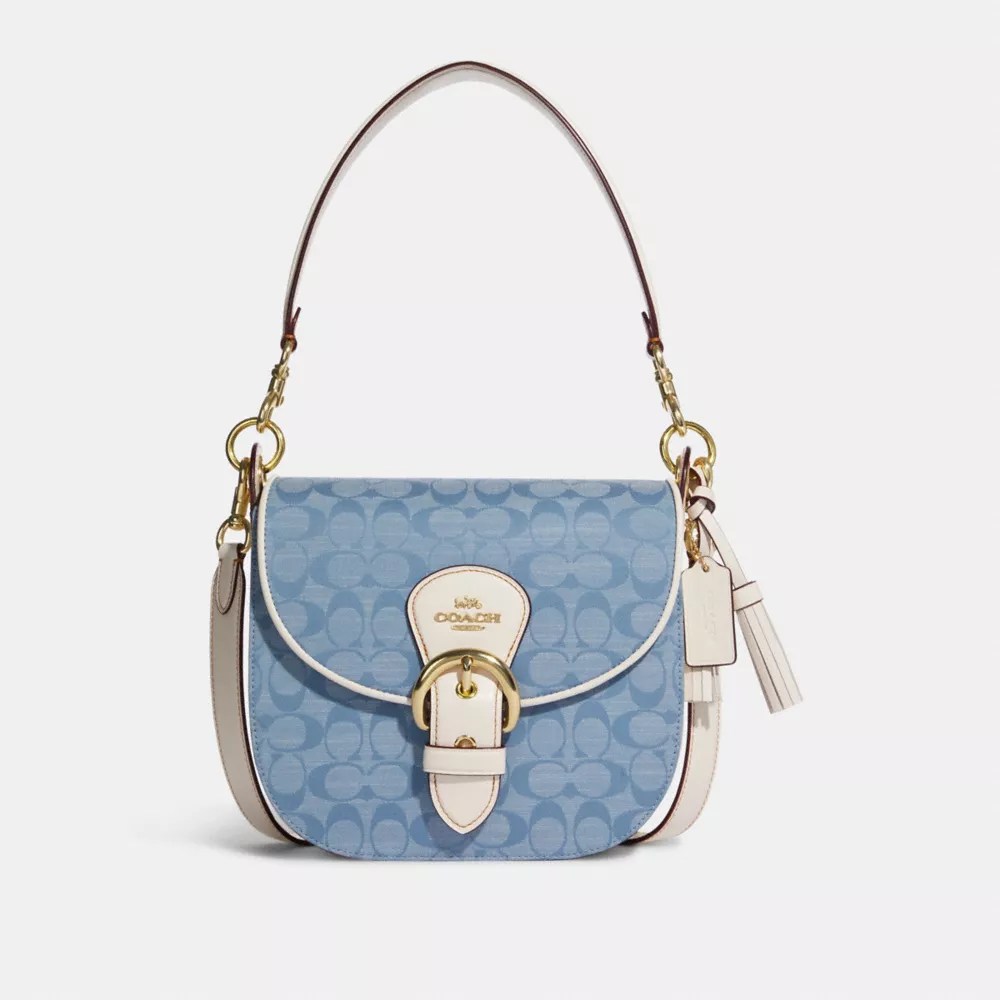 COACH® Outlet COACH OUTLET® Kleo Shoulder Bag 23 In Signature Chambray