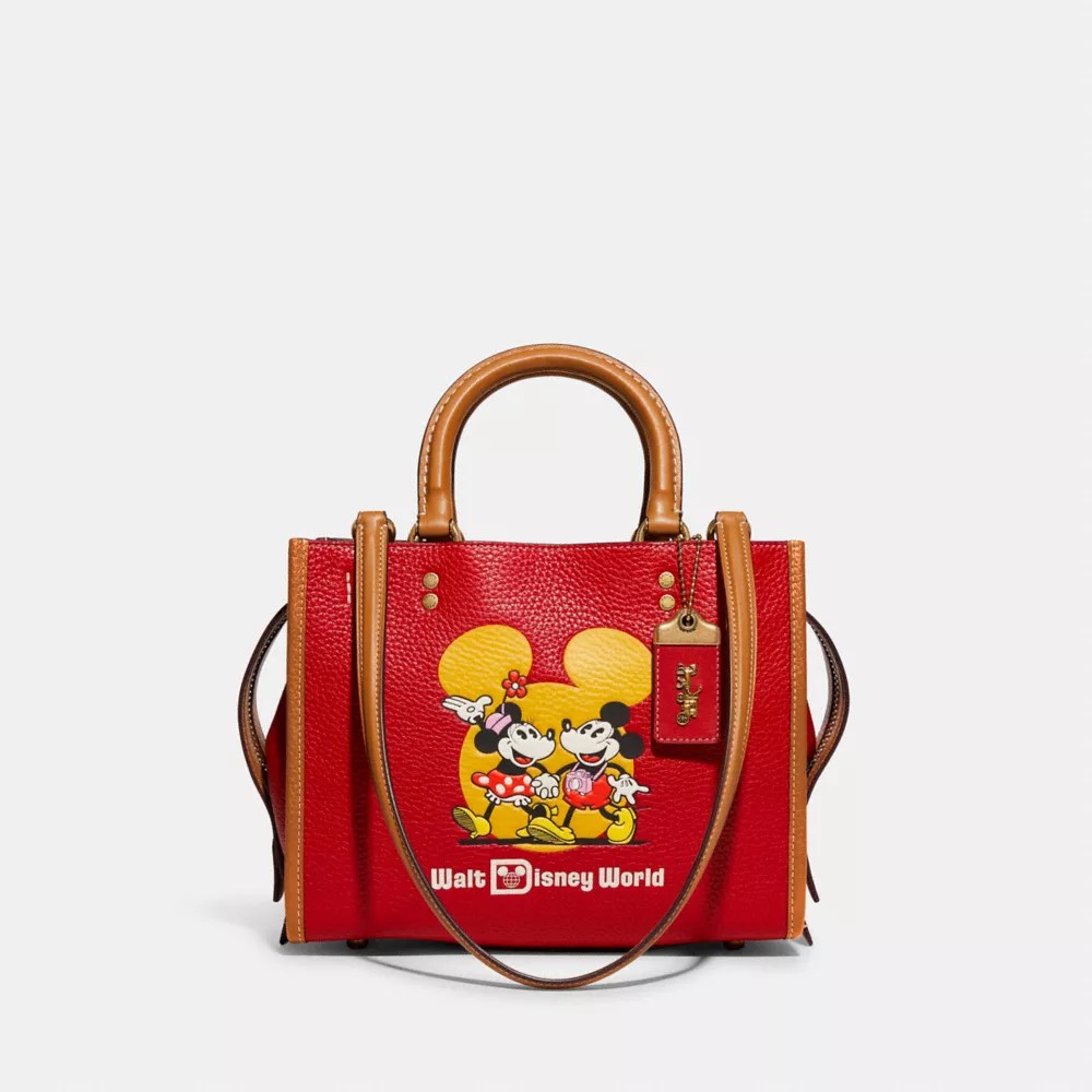 COACH® Disney X Coach Rogue Bag 25 With Mickey Mouse And Minnie Mouse