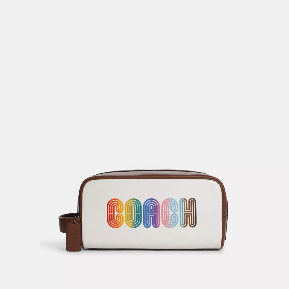 COACH® Large Travel Kit With Rainbow Coach