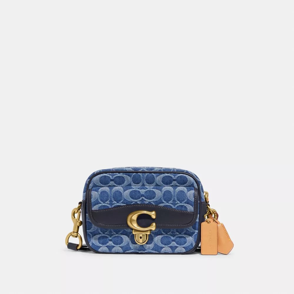 COACH® Outlet Studio Camera Bag 18 In Signature Denim