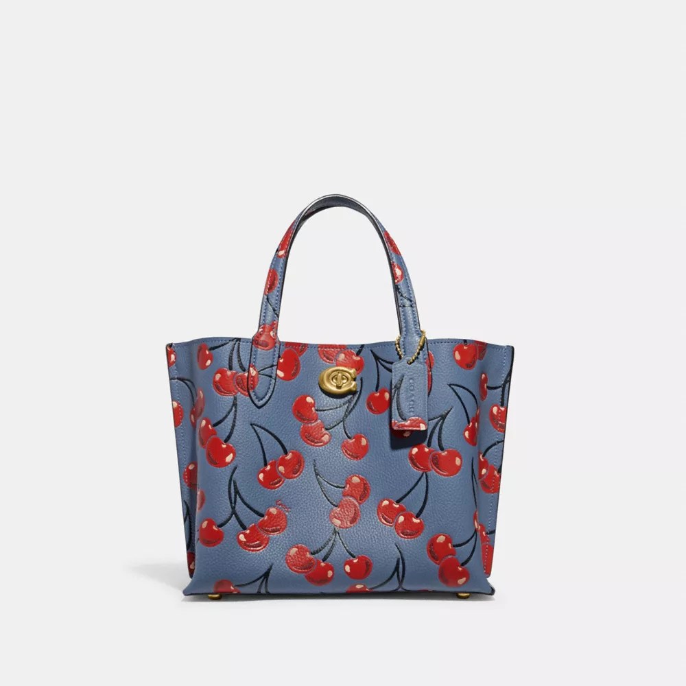 COACH® Willow Tote Bag 24 With Cherry Print