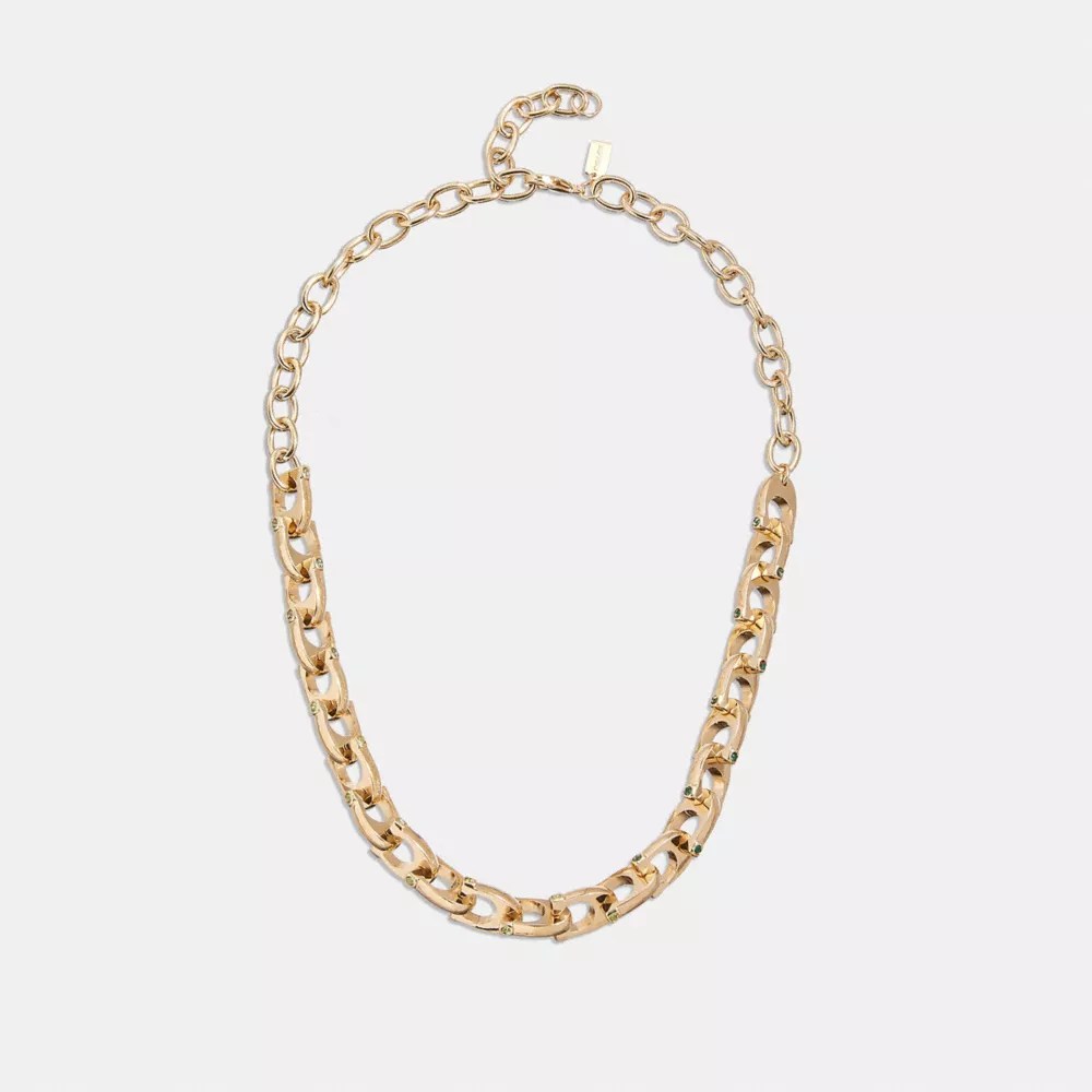 COACH® Chunky Signature Chain Link Necklace