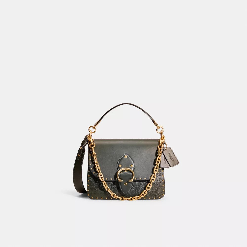 COACH® Restored Beat Shoulder Bag With Rivets