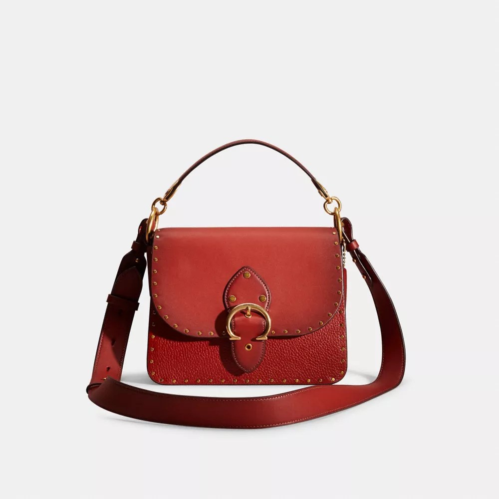 COACH® Restored Beat Shoulder Bag With Rivets