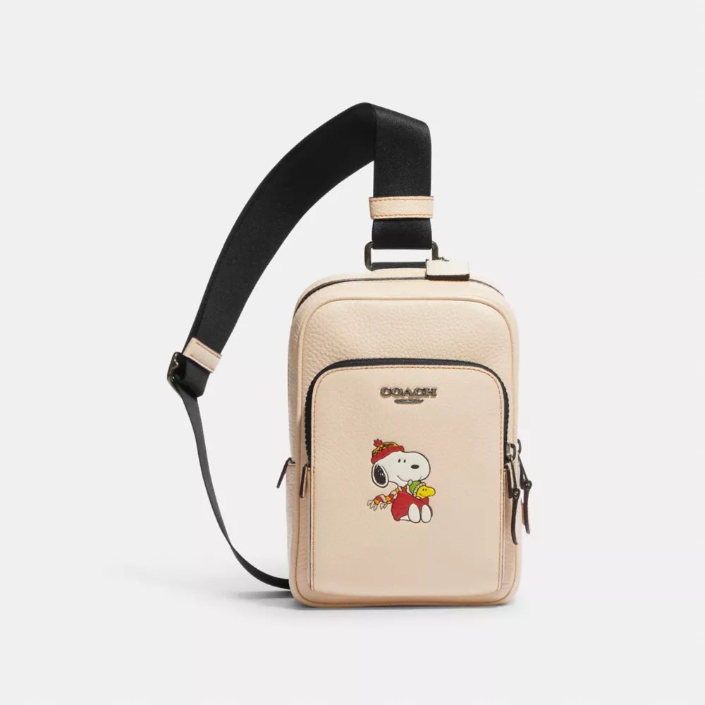 COACH® Outlet Coach X Peanuts Track Pack 14 With Snoopy Motif