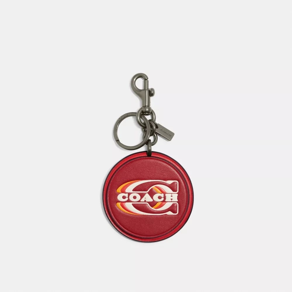 COACH® Outlet Key Fob In Colorblock Signature Canvas With Coach Stamp