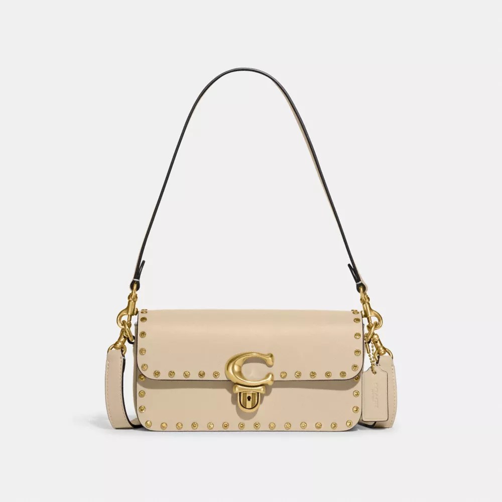 COACH® Outlet Studio Baguette Bag With Crystal Rivets