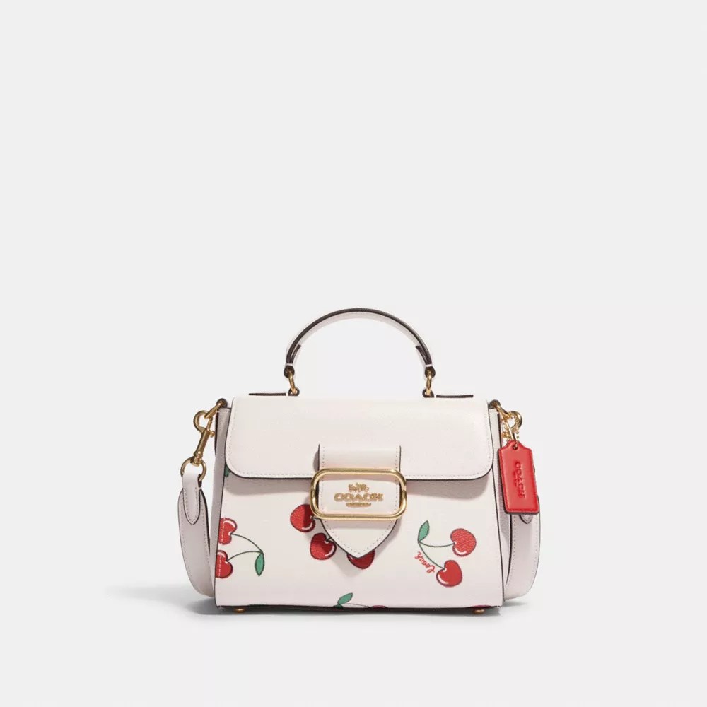 COACH® Outlet Top Handle Satchel Bag With Heart Cherry Print