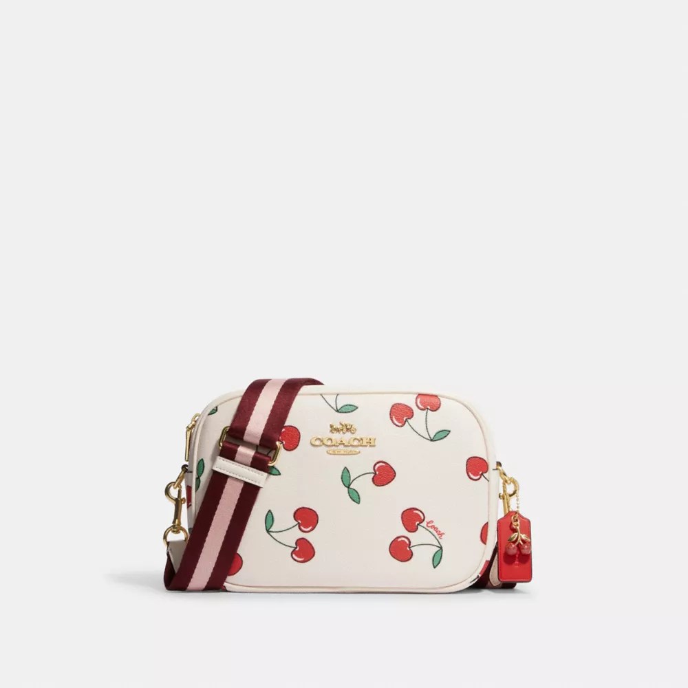 COACH® Outlet Jamie Camera Bag With Heart Cherry Print