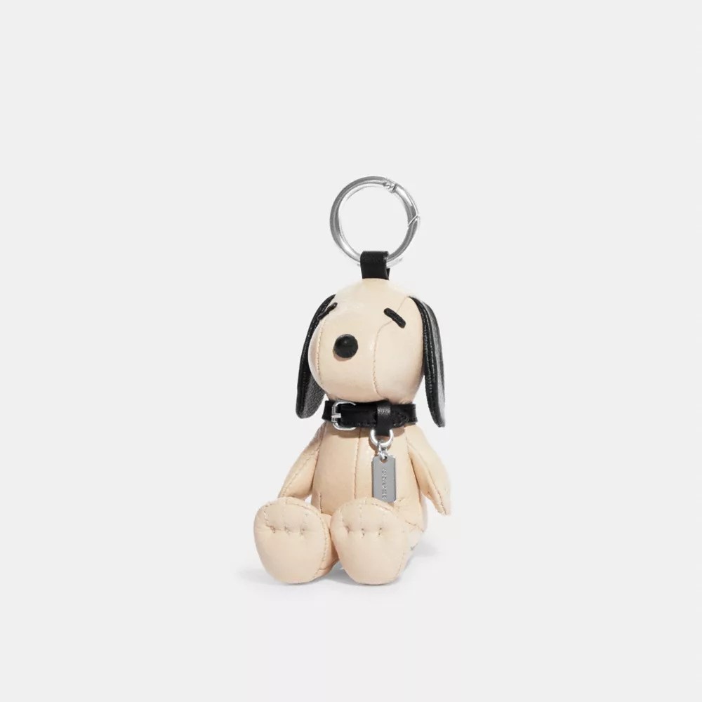 COACH® Coach X Peanuts Snoopy Collectible Bag Charm With Signature Canvas