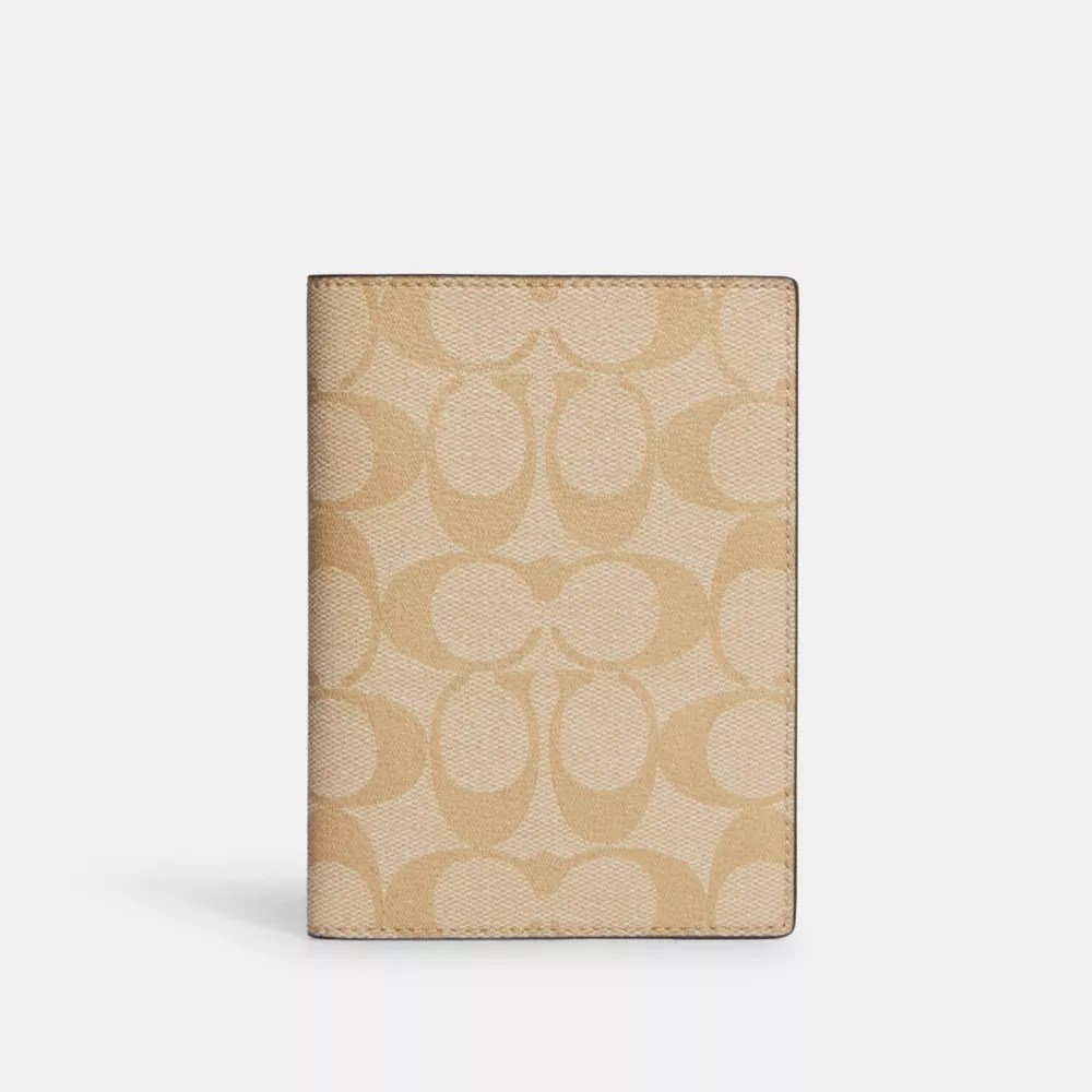 COACH® Outlet Passport Case In Signature Canvas