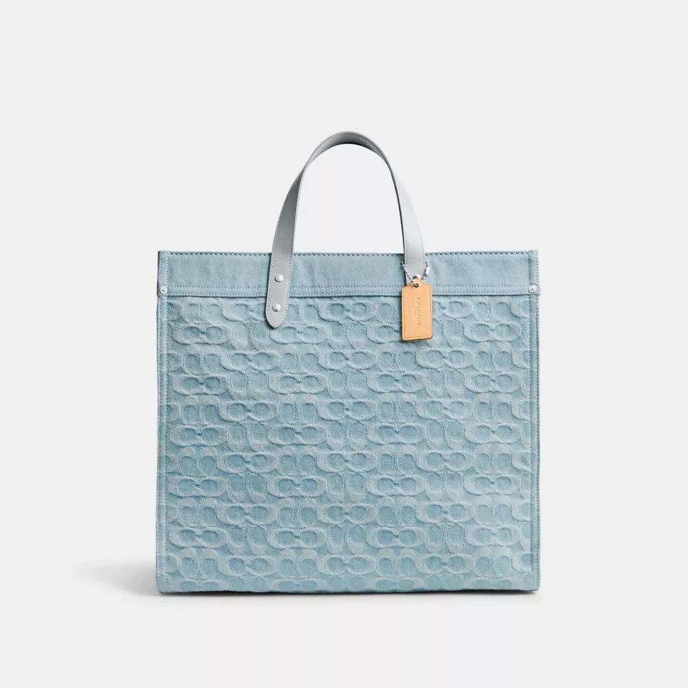 COACH® Outlet Field Tote Bag 40 In Signature Denim