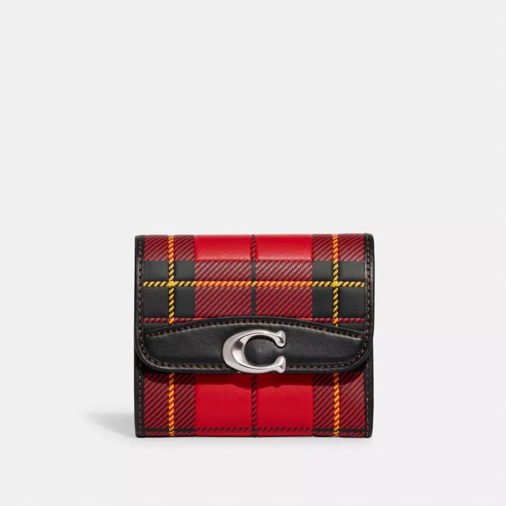 COACH® COACH® Bandit Wallet With Plaid Print