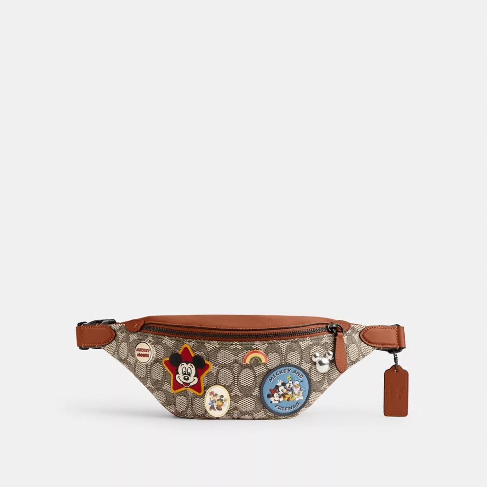 COACH® Disney X Coach Charter Belt Bag 7 In Signature Textile