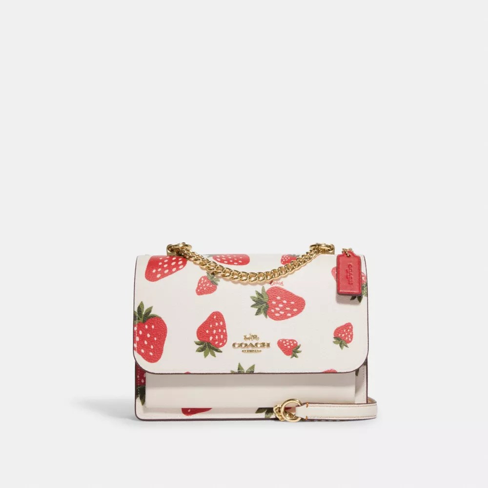 COACH® Outlet Klare Crossbody Bag With Wild Strawberry Print