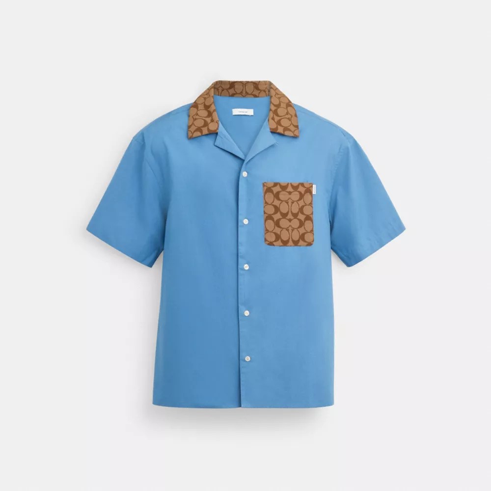 COACH® Outlet Signature Colorblock Camp Shirt
