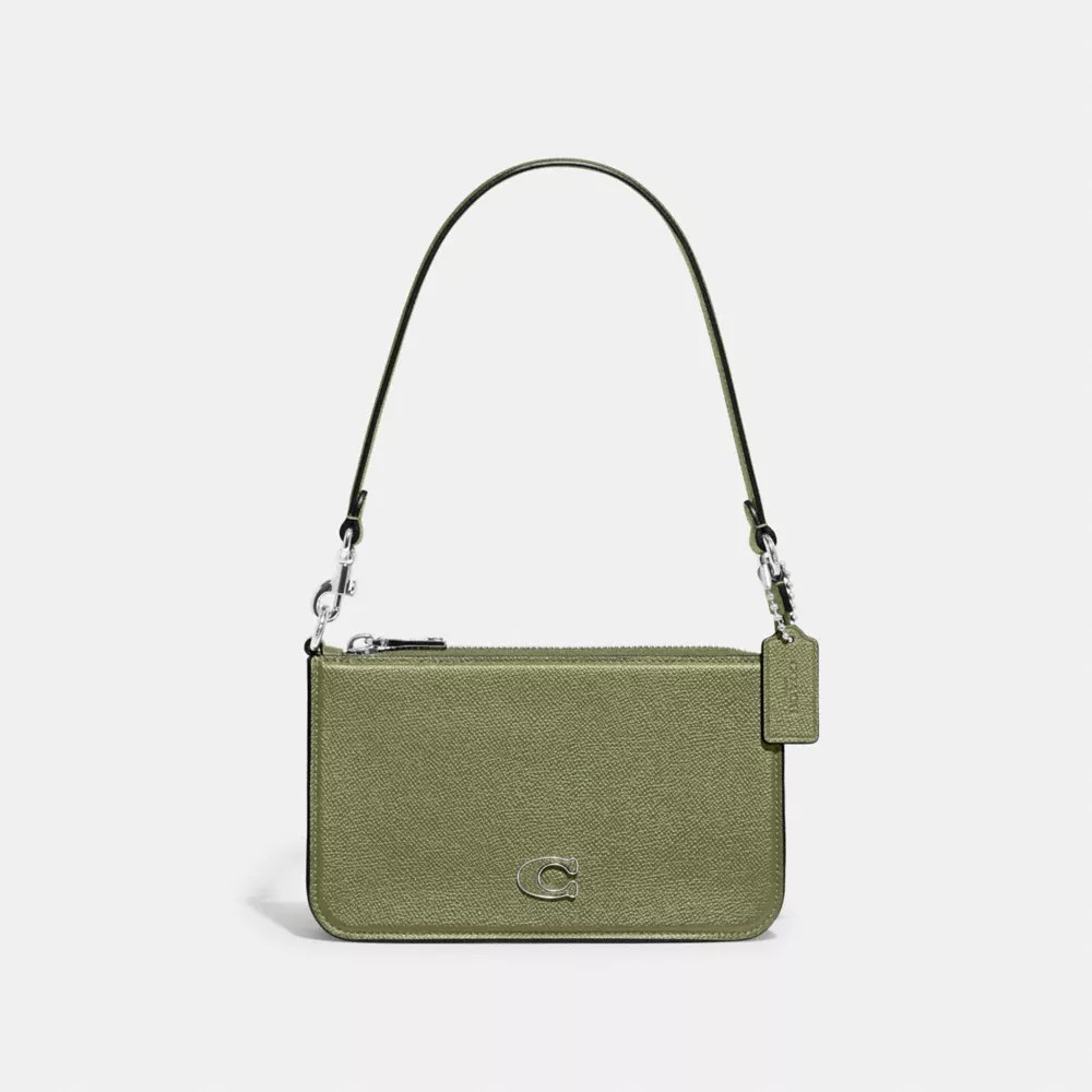COACH® Pouch Bag With Signature Canvas