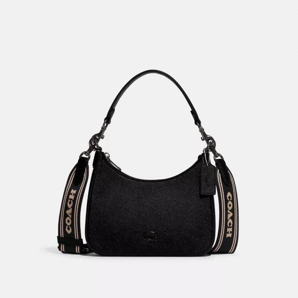 COACH® Hobo Crossbody Bag With Signature Canvas