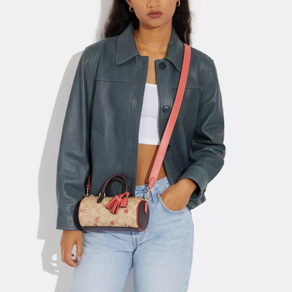 Price Miracle NWT COACH Lacey Crossbody In Signature Canvas With Heart