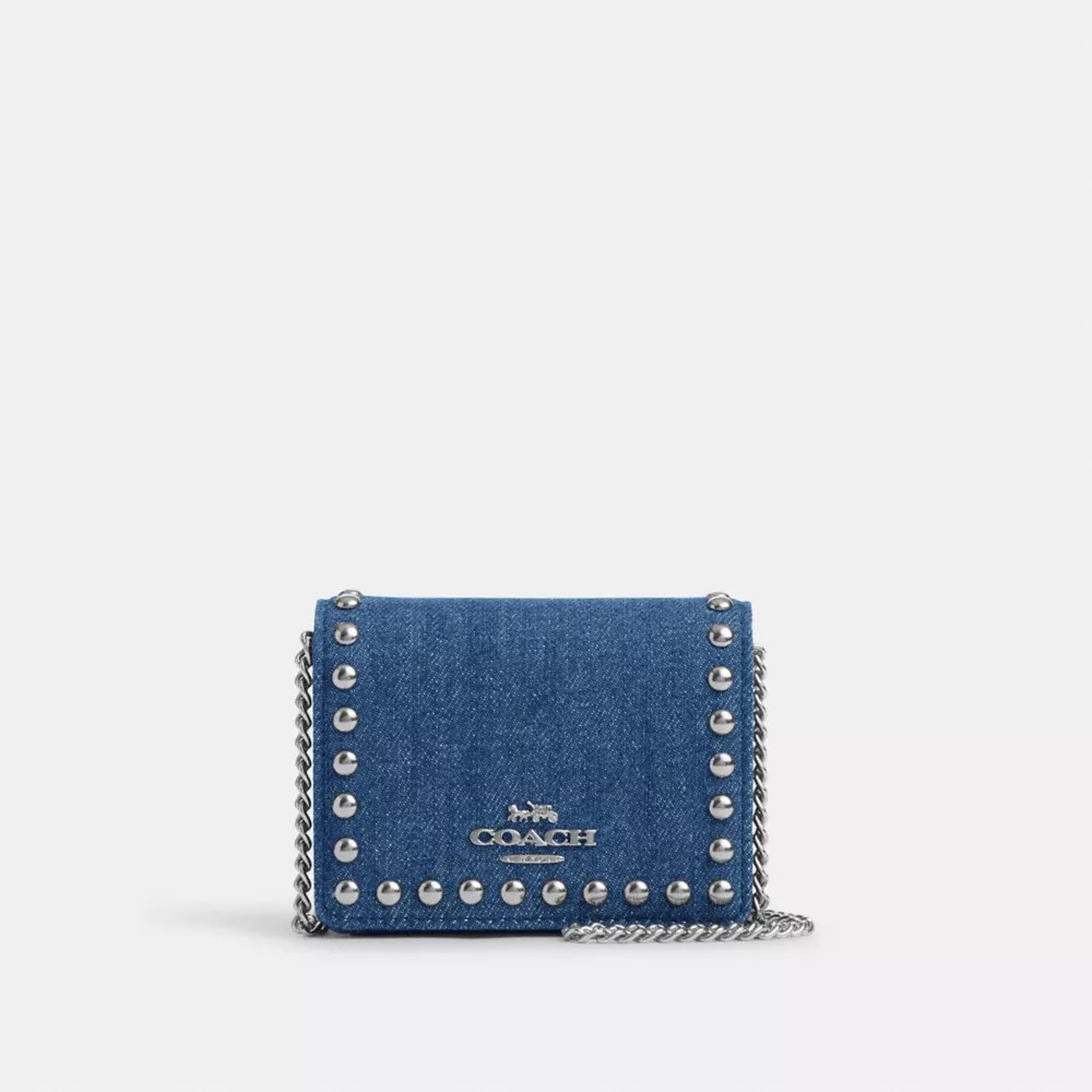 COACH® Outlet Mini Wallet On A Chain With Rivets