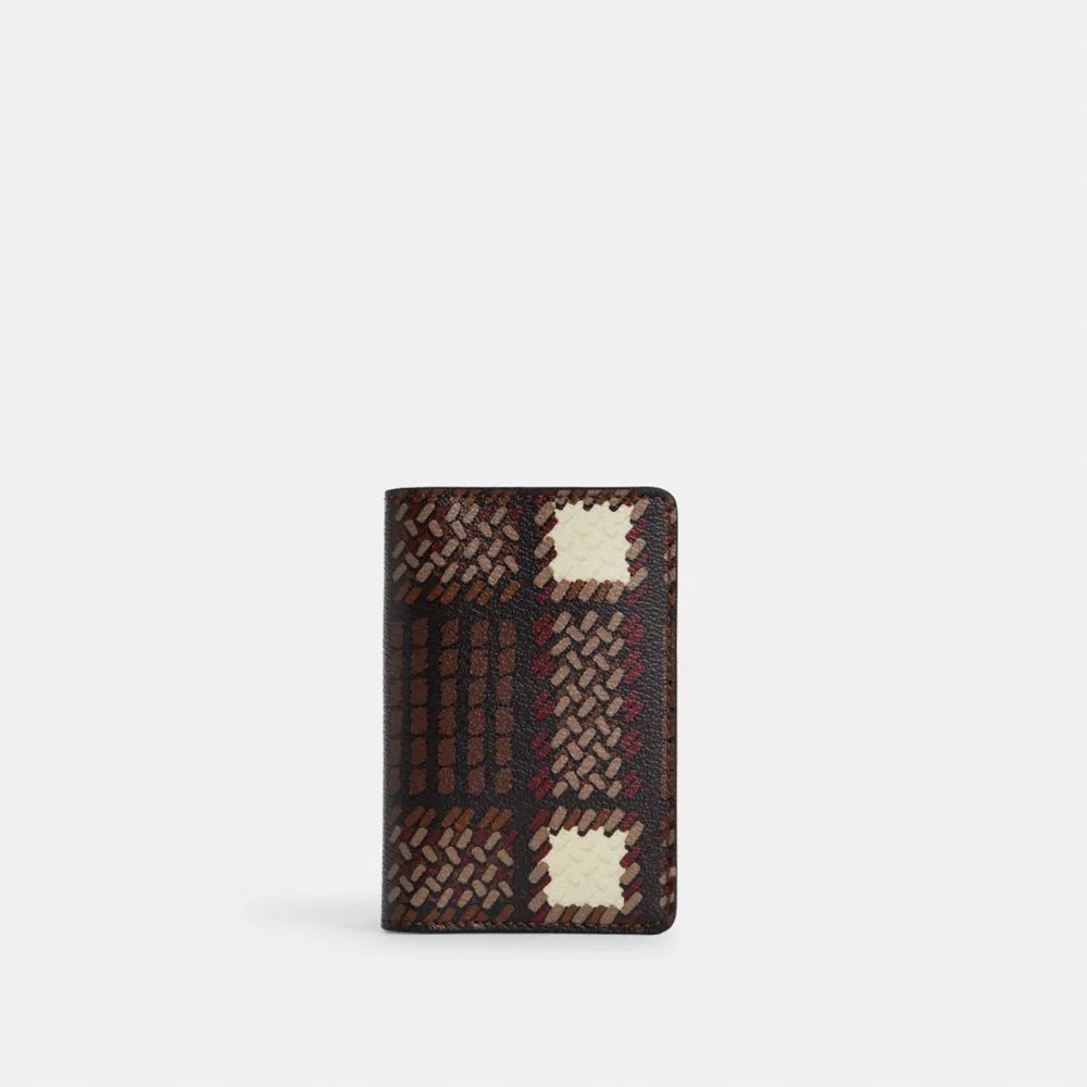 COACH® Outlet Id Wallet With Plaid Print