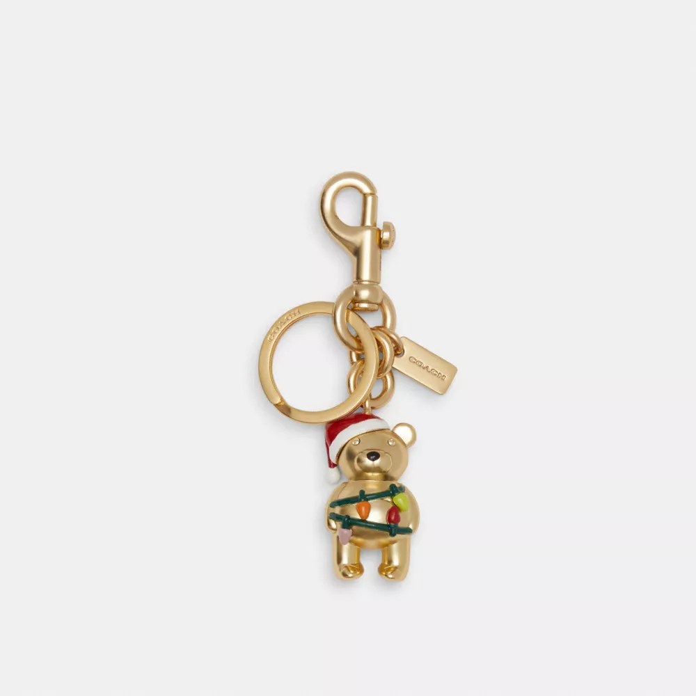 COACH® Christmas Lights Bear Bag Charm