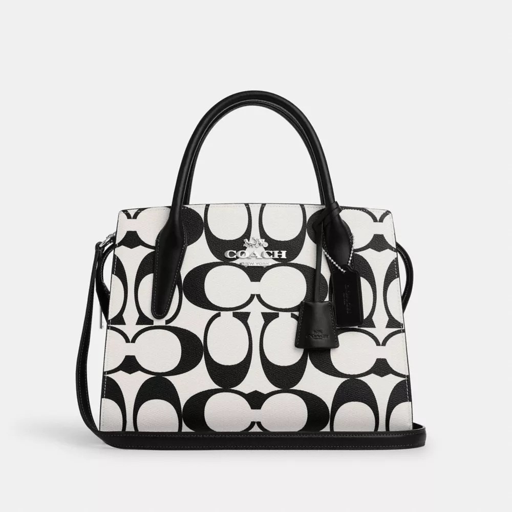 COACH® Outlet Large Andrea Carryall Bag In Signature Canvas