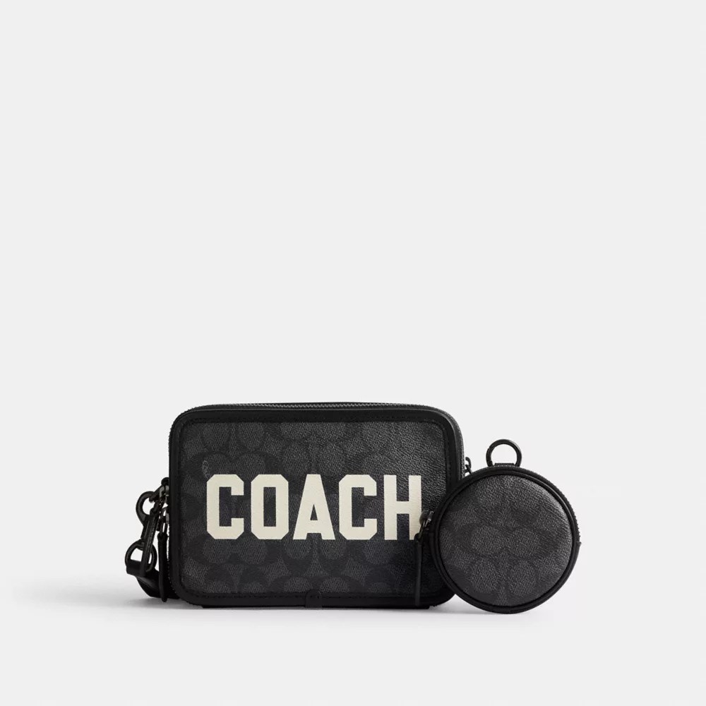 COACH® Charter Crossbody In Signature Canvas With Coach Graphic
