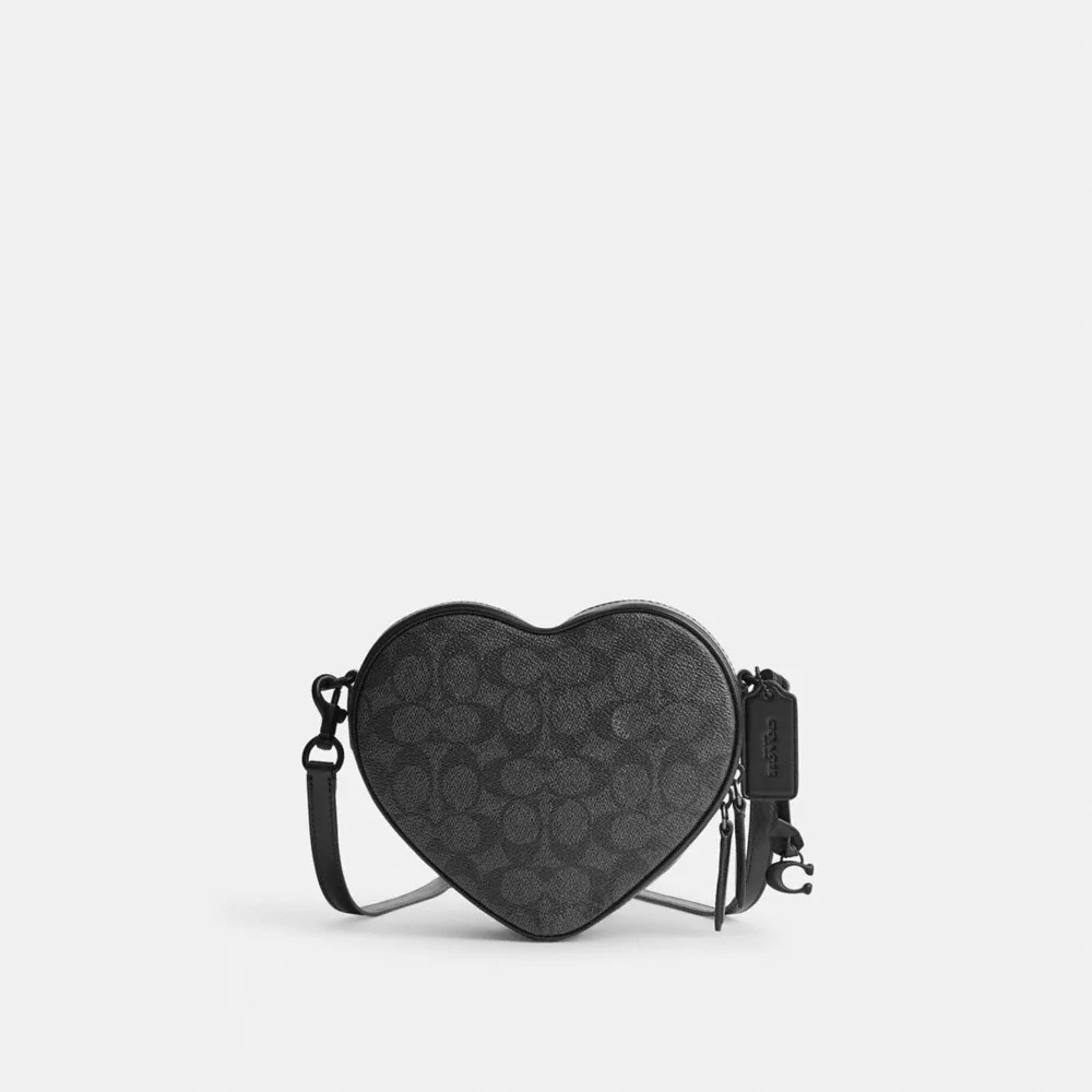 COACH® Heart Crossbody In Signature Canvas