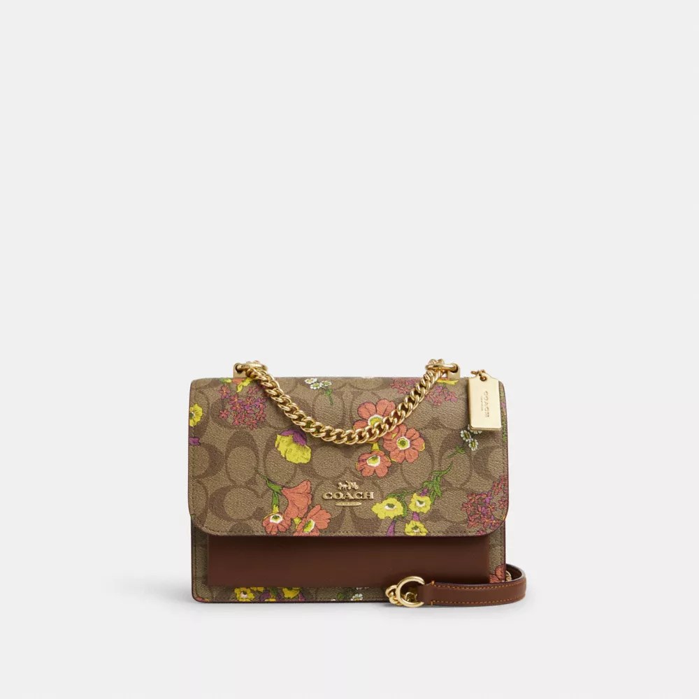 COACH® Outlet Klare Crossbody Bag In Signature Canvas With Floral Print