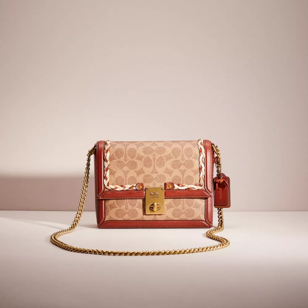 COACH® Upcrafted Hutton Shoulder Bag In Signature Canvas