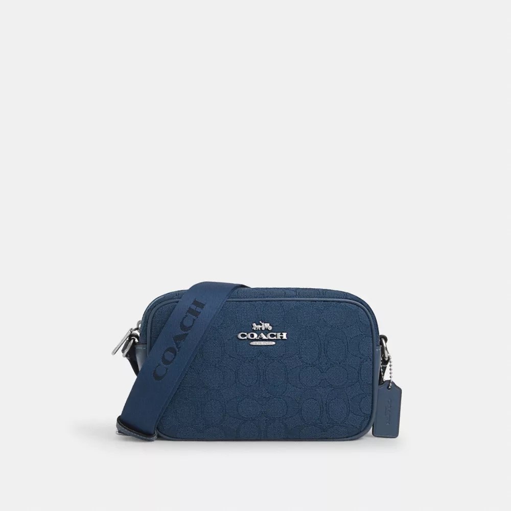 Coach Mini Jamie Camera Bag In Signature Jacquard International Shipping