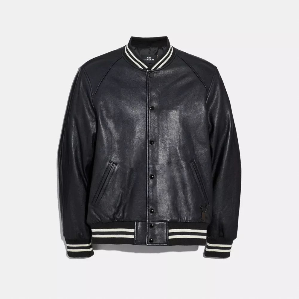 COACH® Outlet Leather Varsity Jacket